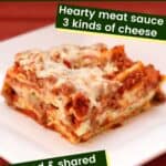 Worlds Best Homemade Lasagna Pin