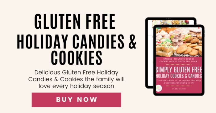 Tablet displaying cover of Simple Gluten Free Holiday Cookies and Candies eBook