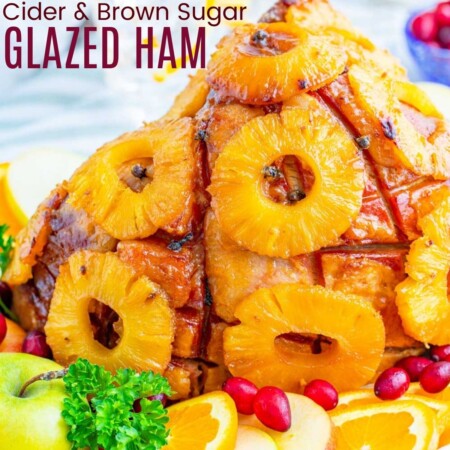Pineapples and Cloves covering a glazed ham
