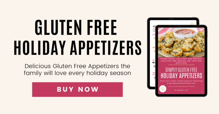 Tablet displaying cover of Simply Gluten Free Holiday Appetizers eBook