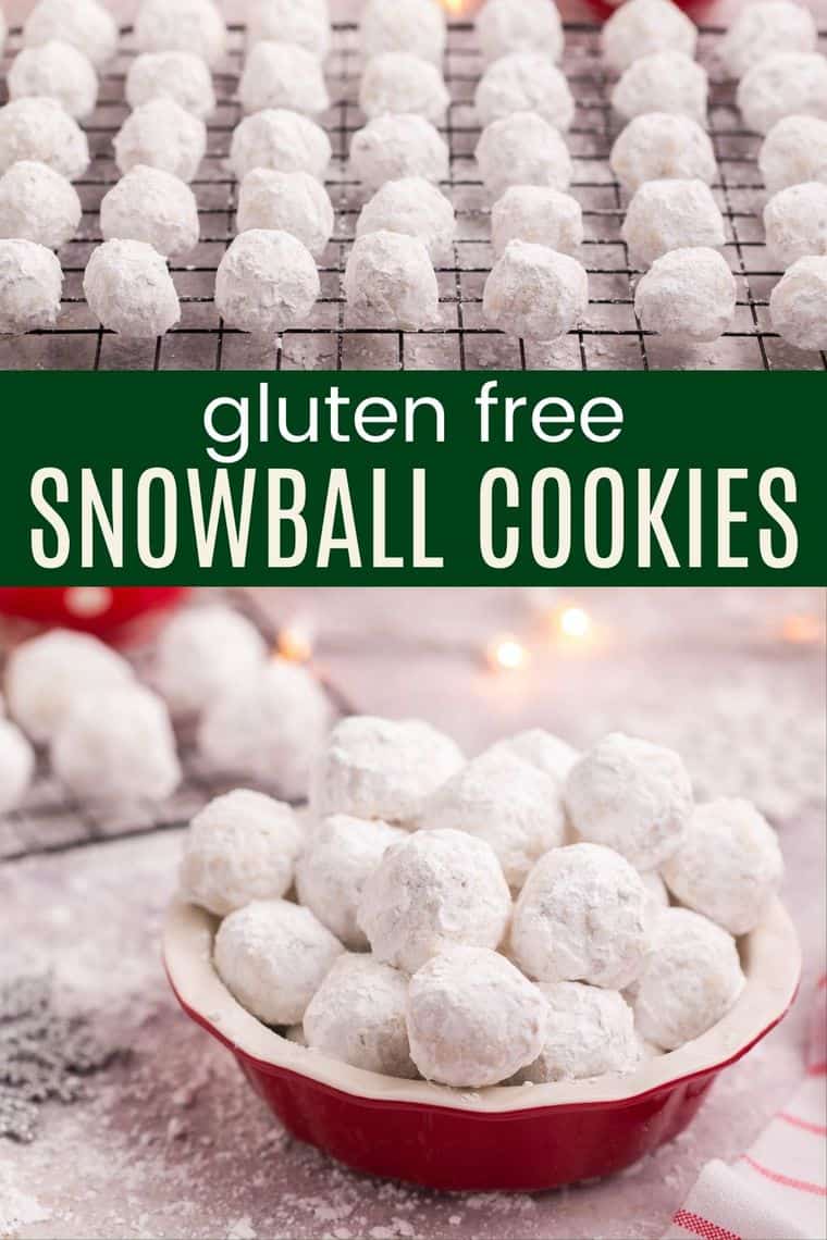 Gluten Free Snowball Cookies - easy gluten free Christmas cookie recipe!