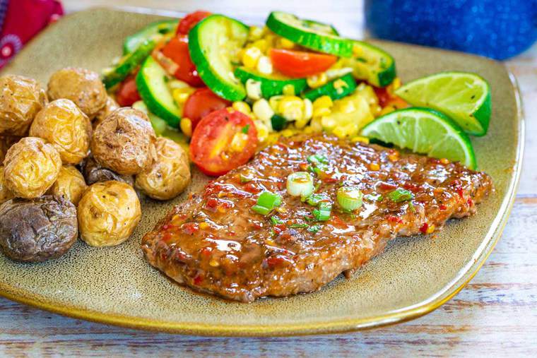 Chili Lime Cube Steaks Easy Healthy Dinner Recipe Without Flour