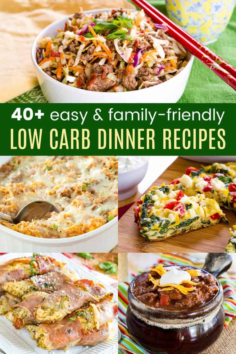 40+ Easy Keto Dinner Idea - family-friendly low carb recipes!