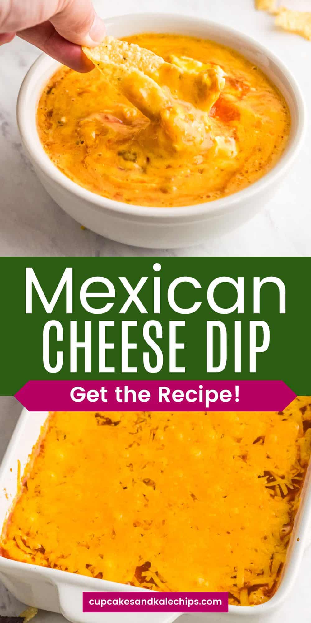 Layered Mexican Cheese Dip Cupcakes & Kale Chips