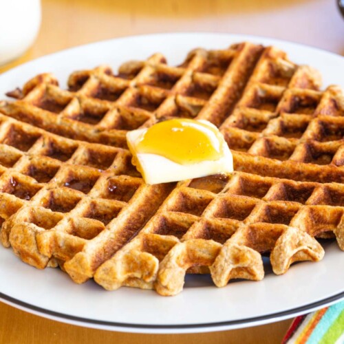Gluten Free Banana Waffles easy flourless waffle recipe!