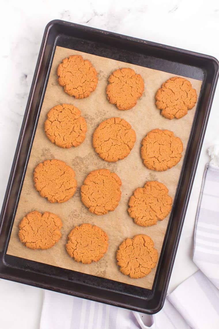 Flourless Peanut Butter Cookies easy gluten free cookie recipe!
