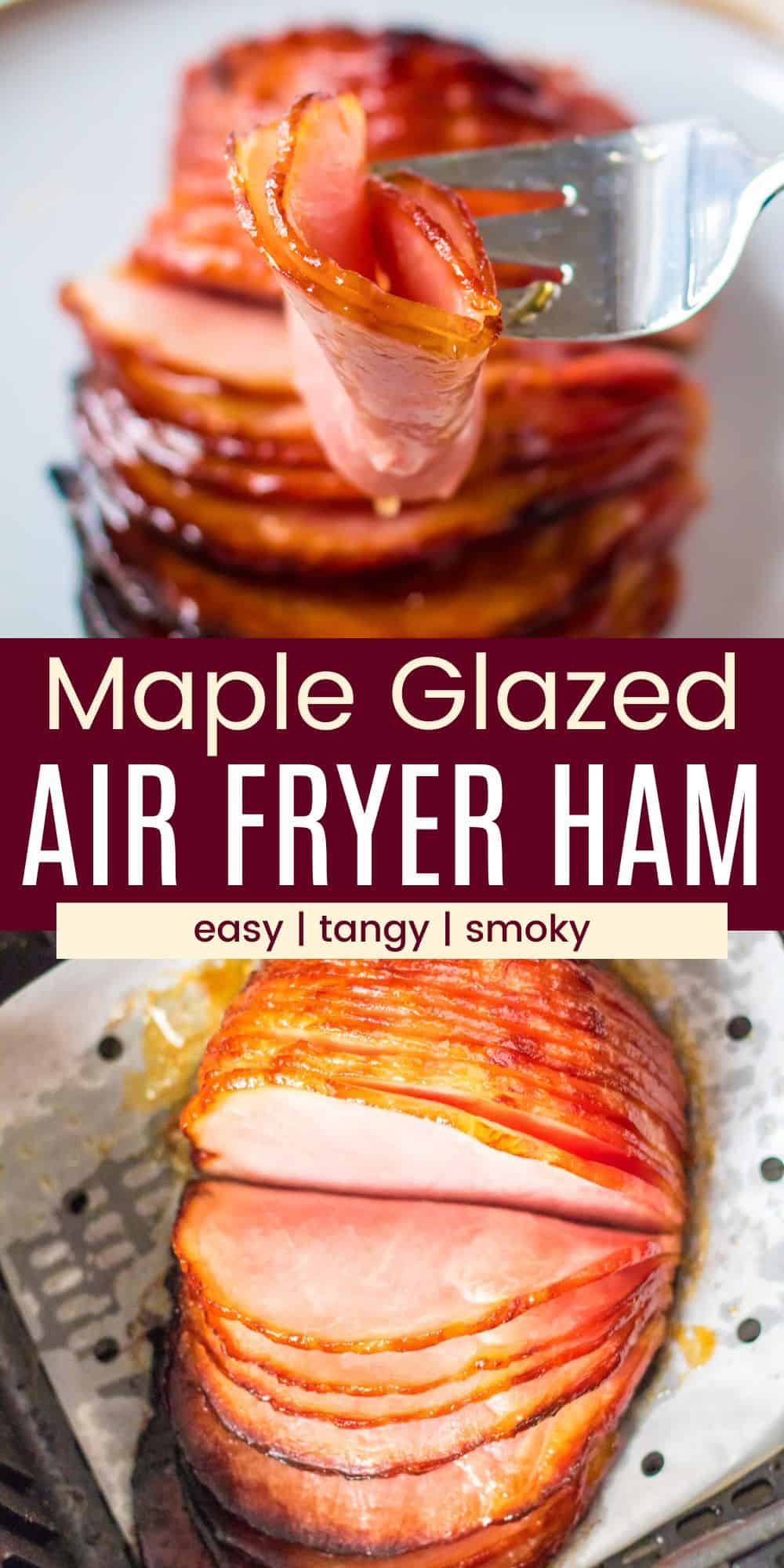 Maple Glazed Air Fryer Ham Cupcakes And Kale Chips