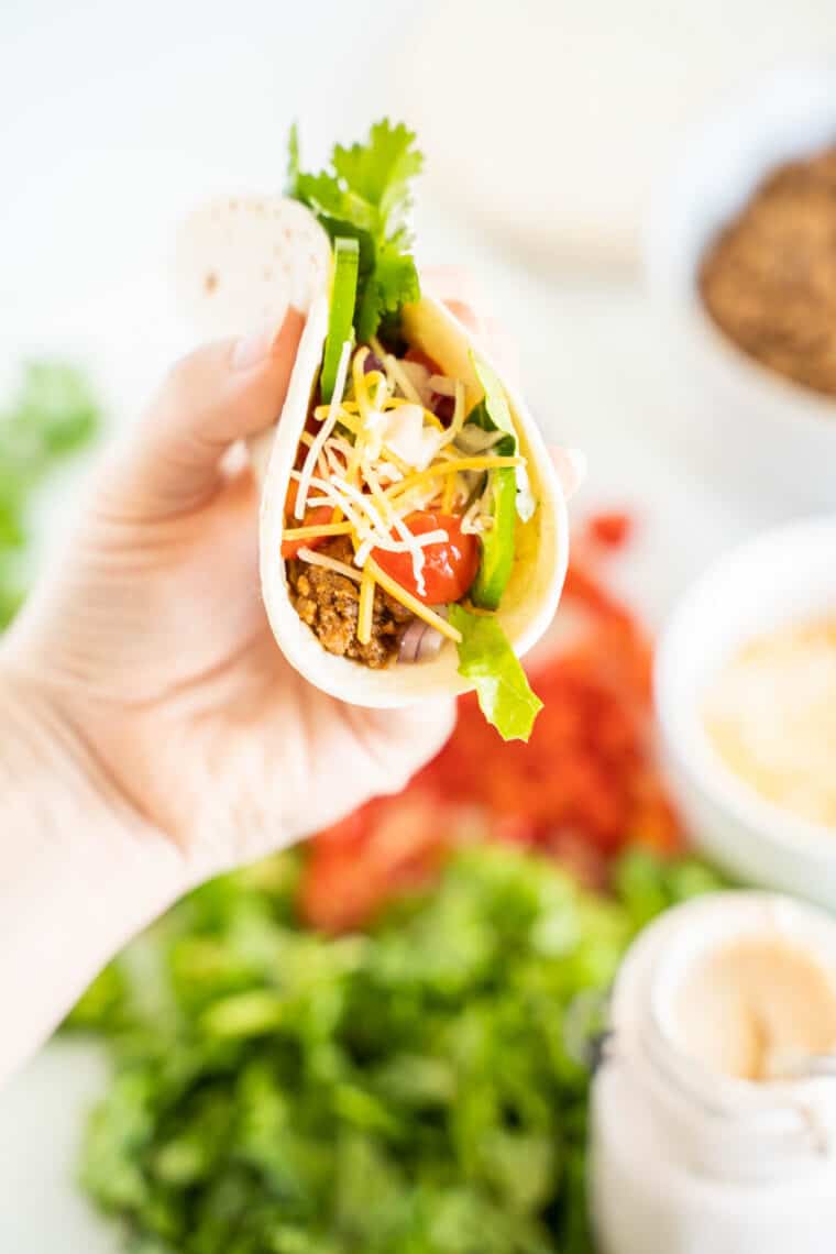 Instant Pot Taco Meat - Easy Ground Beef Taco Recipe | Cupcakes & Kale