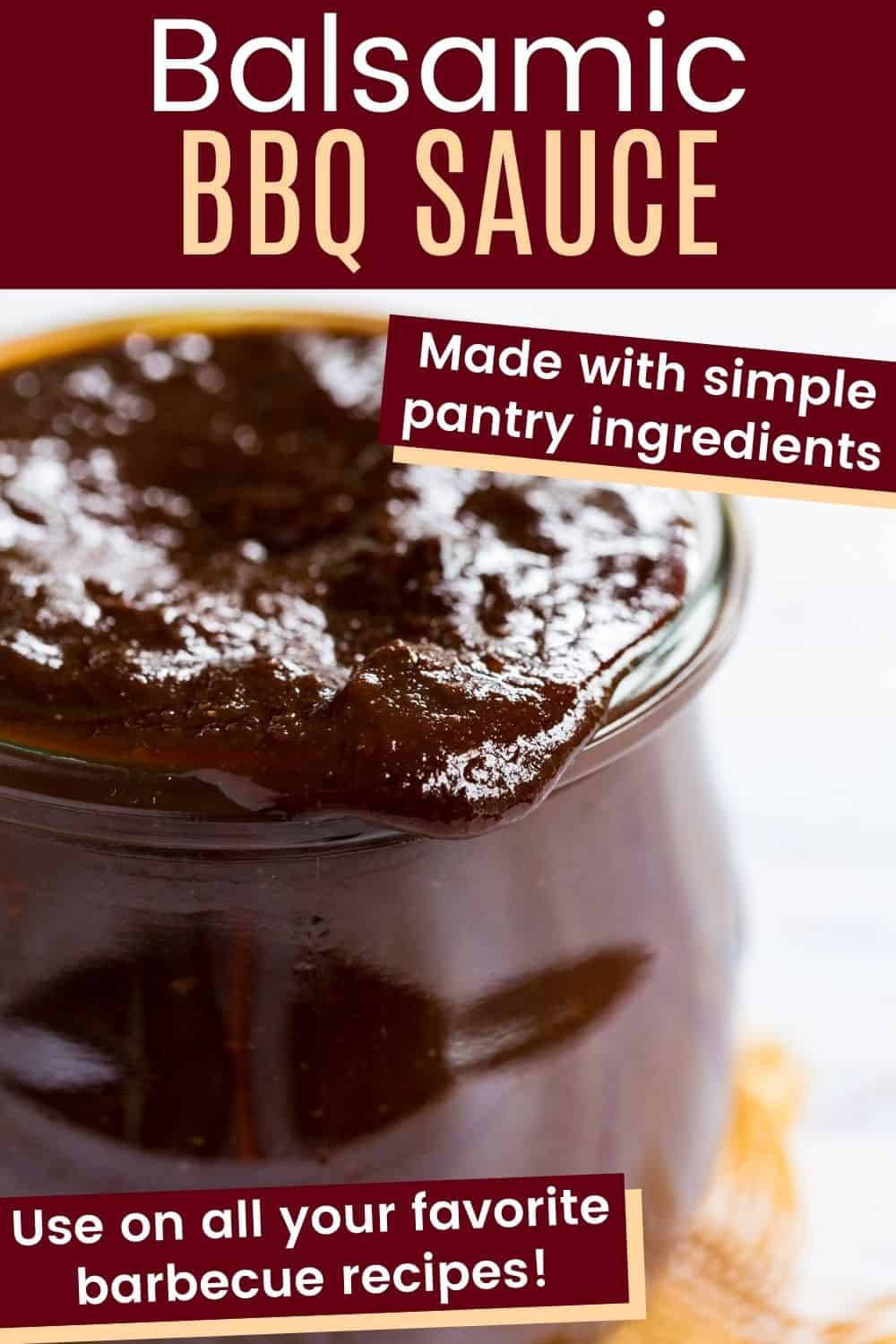 Easy Homemade Balsamic BBQ Sauce Recipe | Cupcakes & Kale Chips