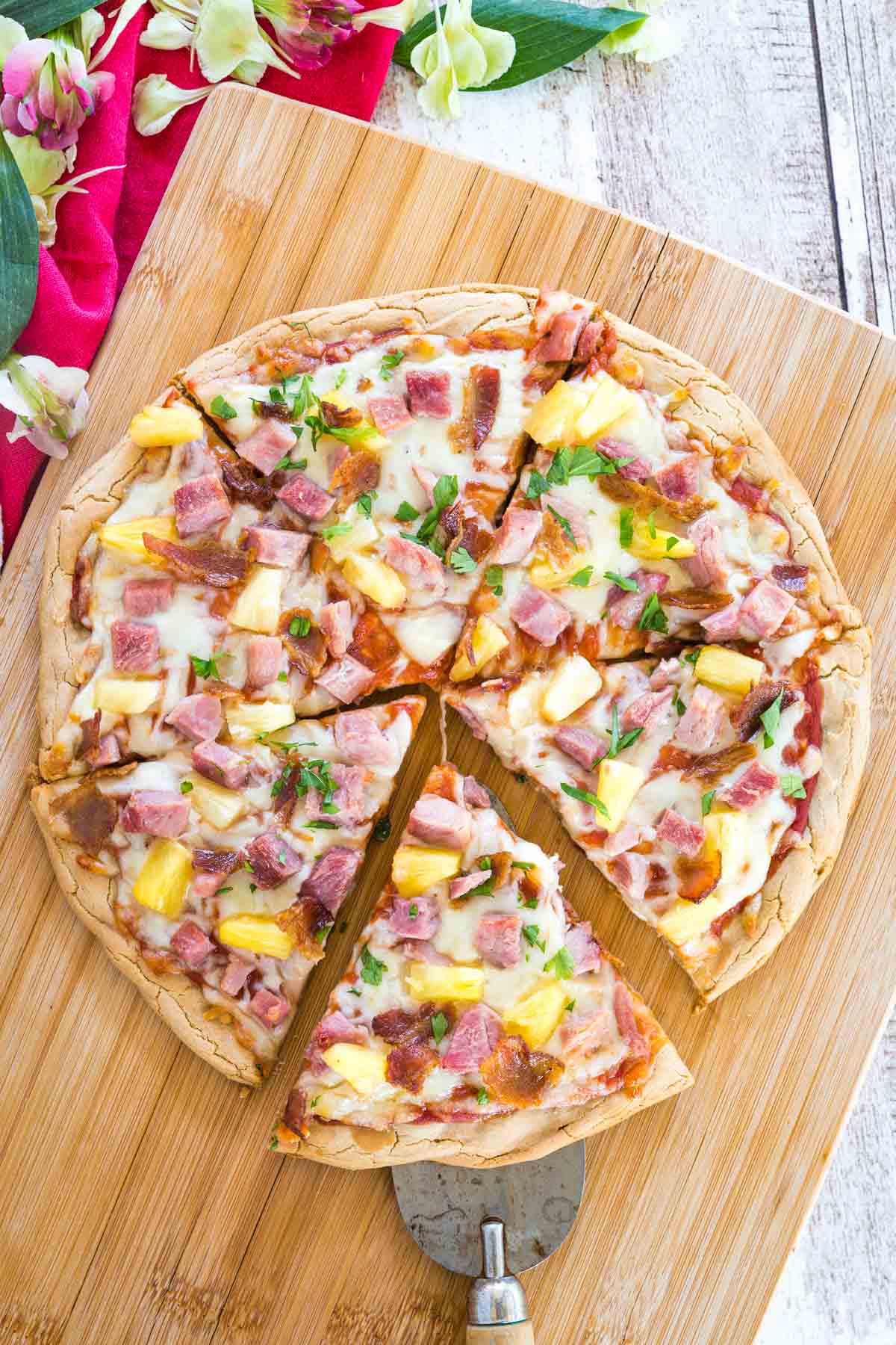 Hawaiian Pizza - with Gluten Free Crust! | Cupcakes & Kale Chips