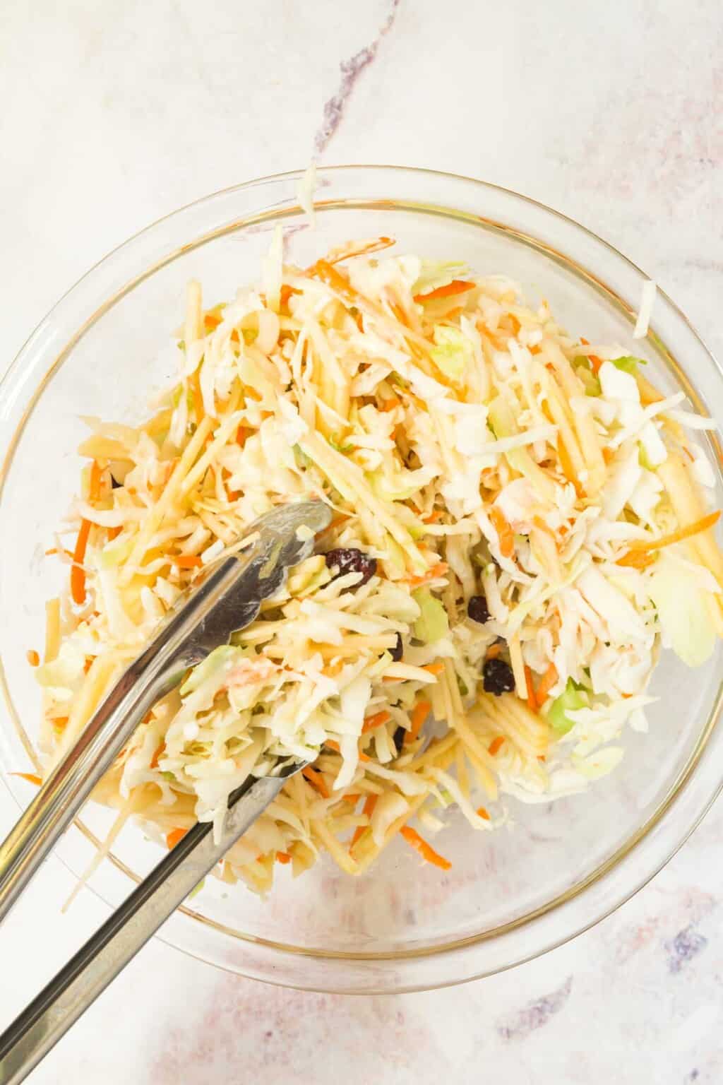Creamy Apple Slaw healthy coleslaw recipe! Cupcakes & Kale Chips