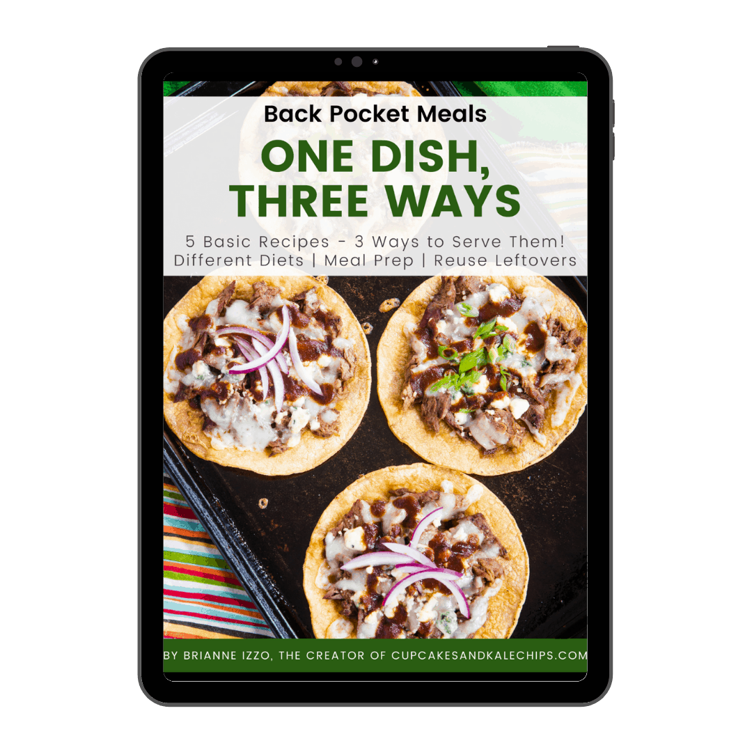 cover of an eBook on a tablet with tostadas