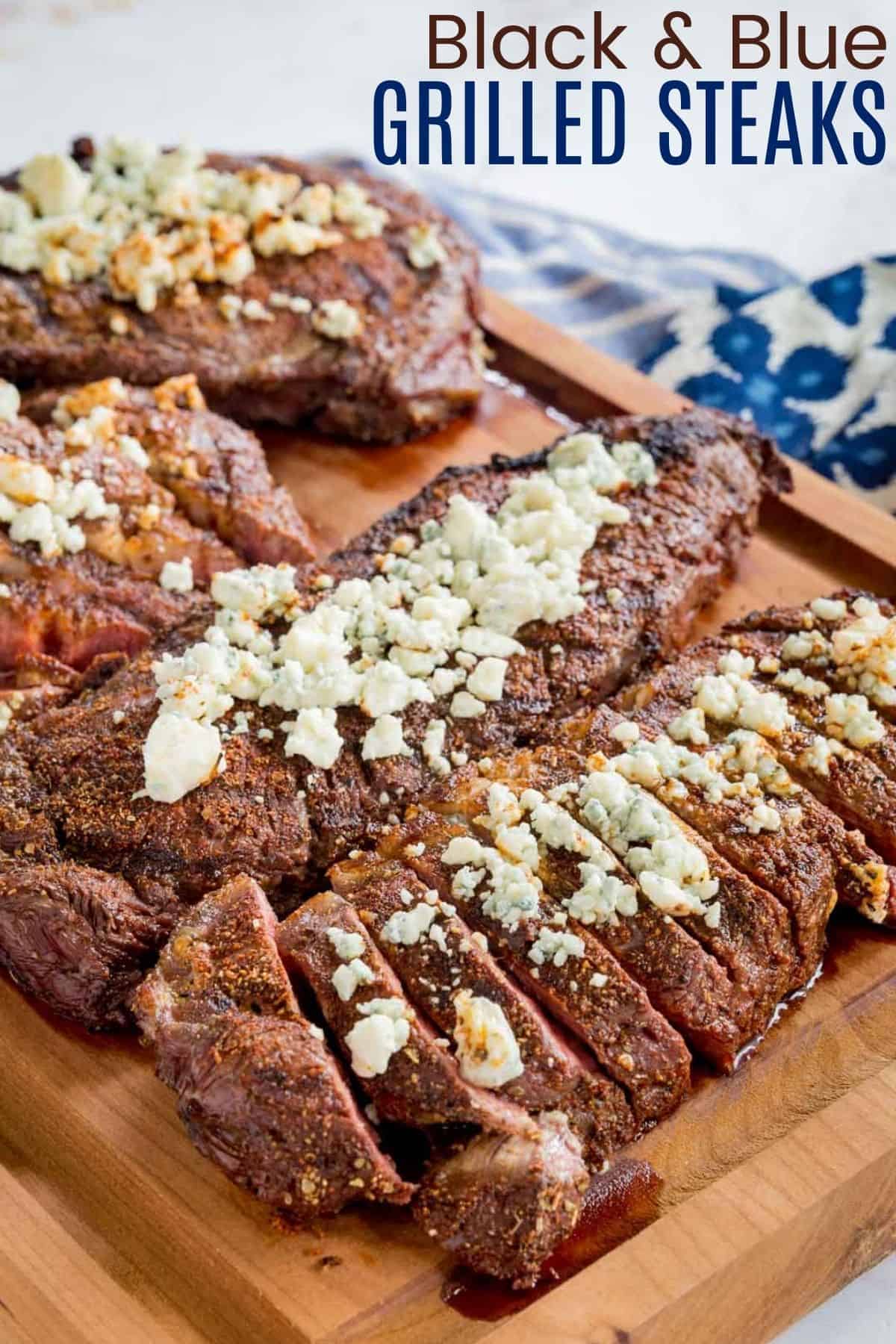 Black and Blue NY Strip Steaks Cupcakes & Kale Chips