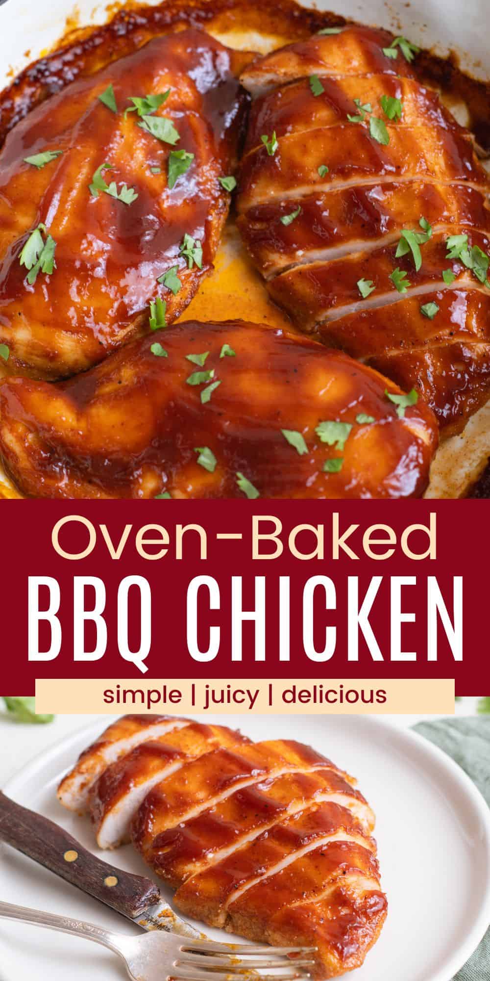Baked BBQ Chicken Breasts - no grill needed! | Cupcakes & Kale Chips