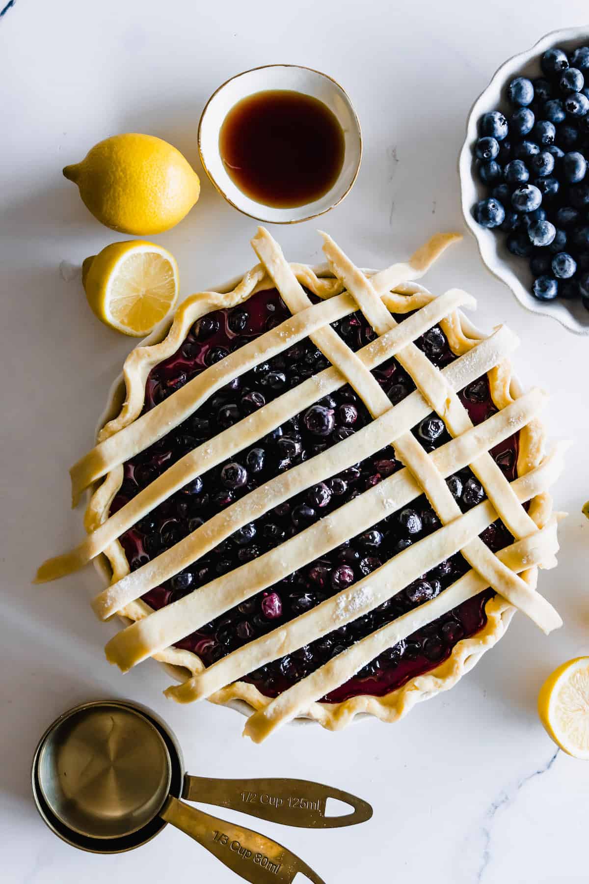 The Partially Complete Lattice Top of a Gluten-Free Blueberry Pie