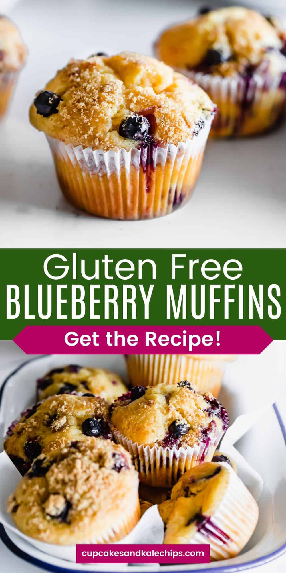 Perfect Gluten Free Blueberry Muffins | Cupcakes & Kale Chips