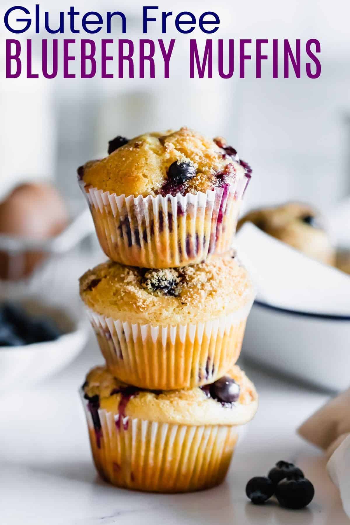 Easy Gluten Free Blueberry Muffins | Cupcakes & Kale Chips