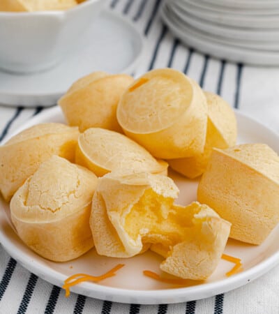 bowl of gluten-free cheese bread muffins