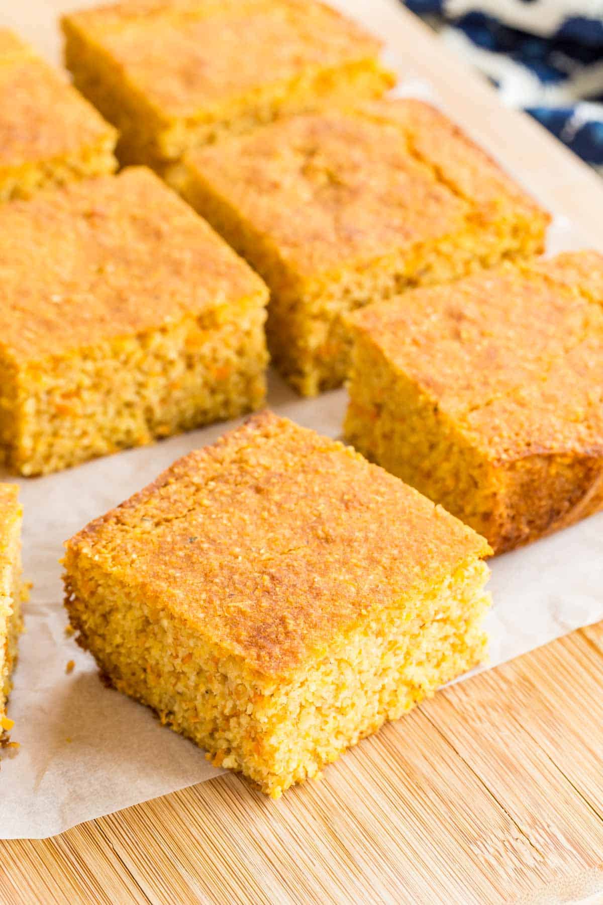 slices of gluten free cornbread