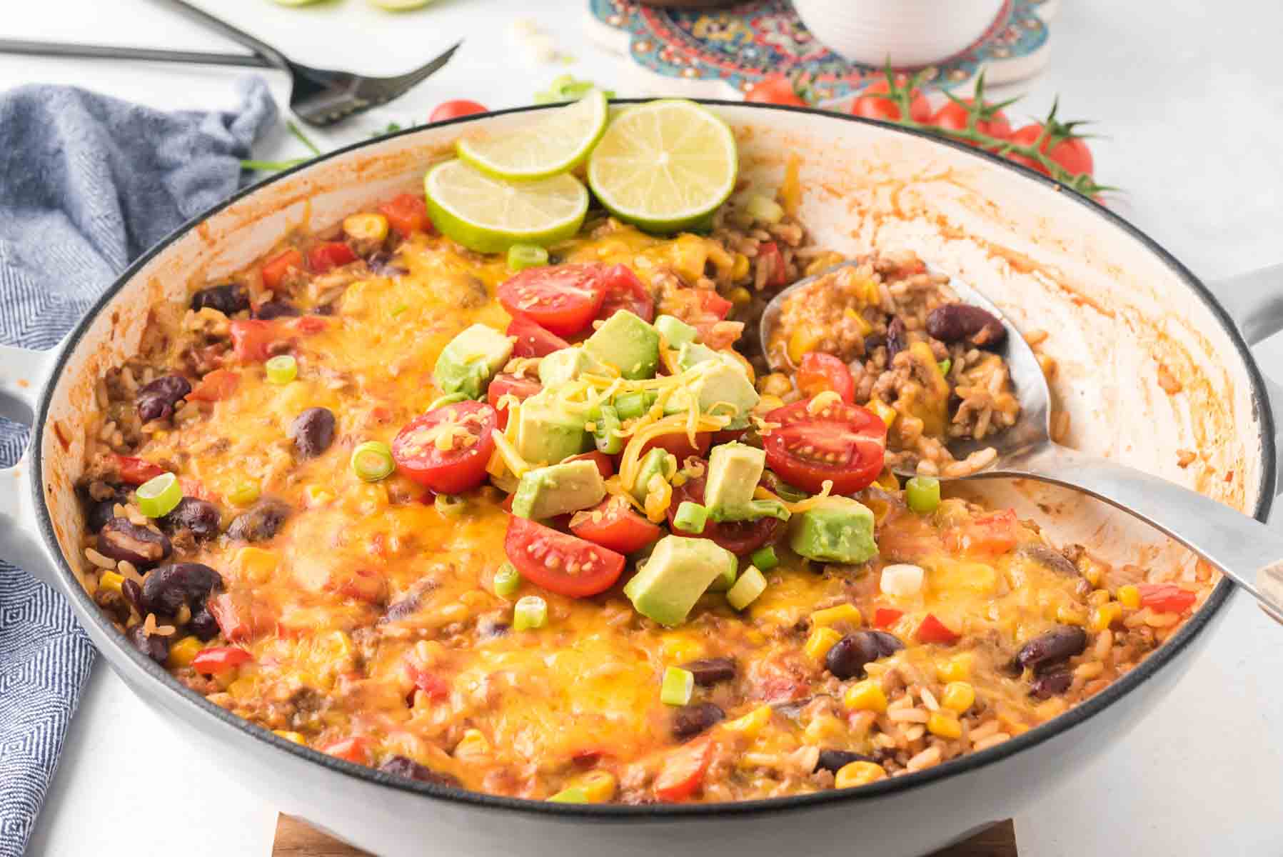 Mexican Ground Beef Taco Skillet | Cupcakes & Kale Chips