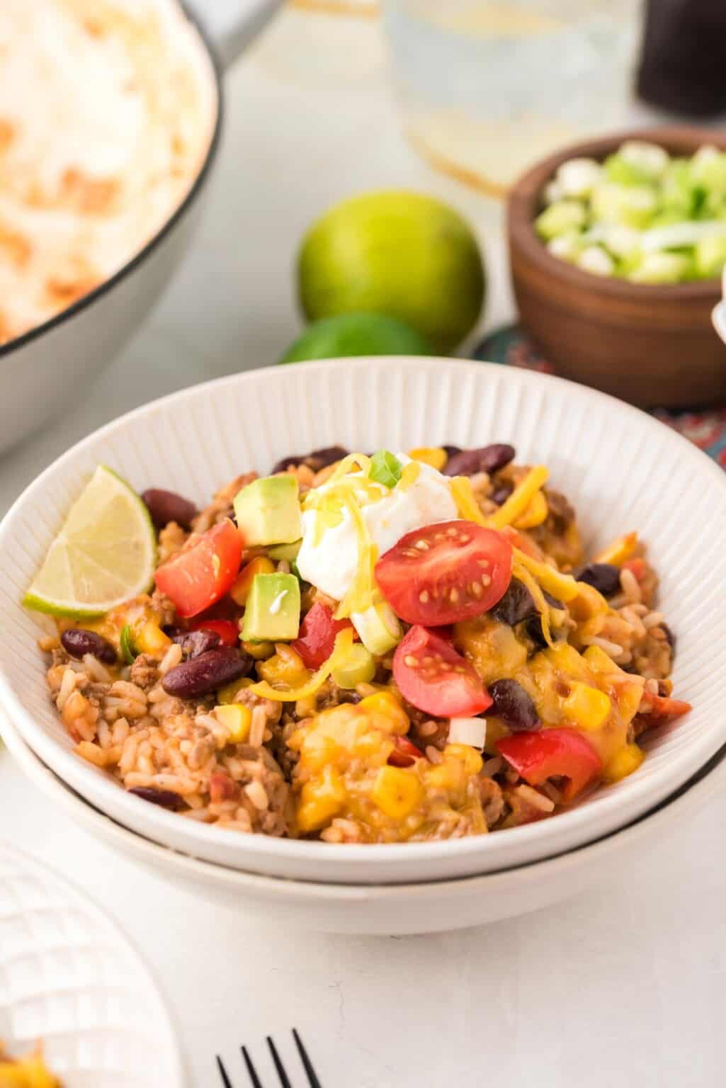 Mexican Ground Beef Taco Skillet | Cupcakes & Kale Chips