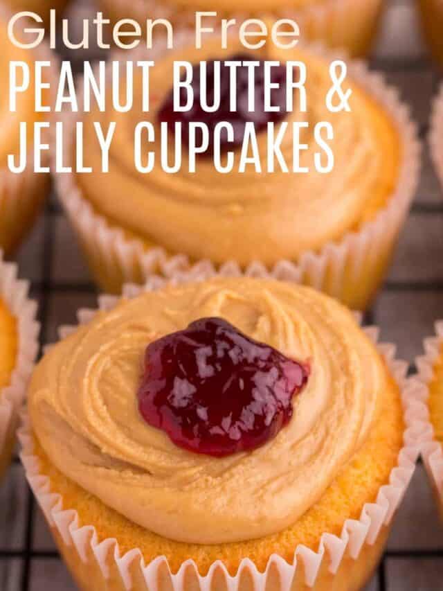 Peanut Butter and Jelly Cupcakes Gluten Free - Cupcakes & Kale Chips