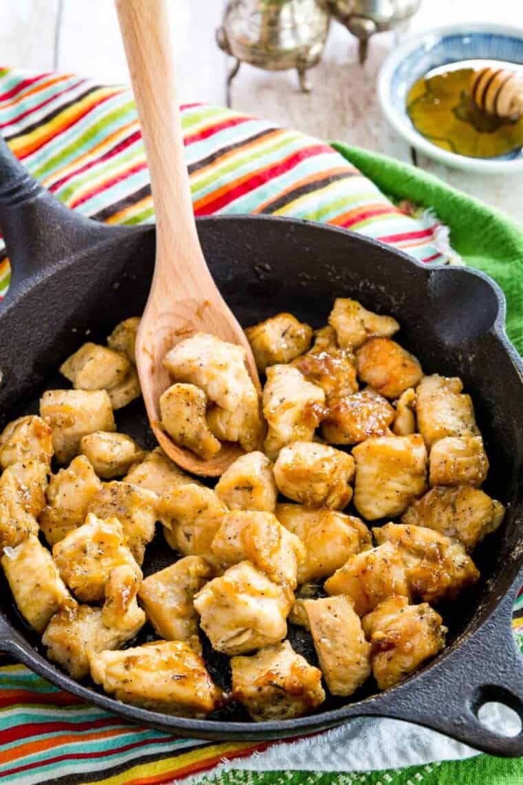 Honey Mustard Chicken Bites Cupcakes & Kale Chips