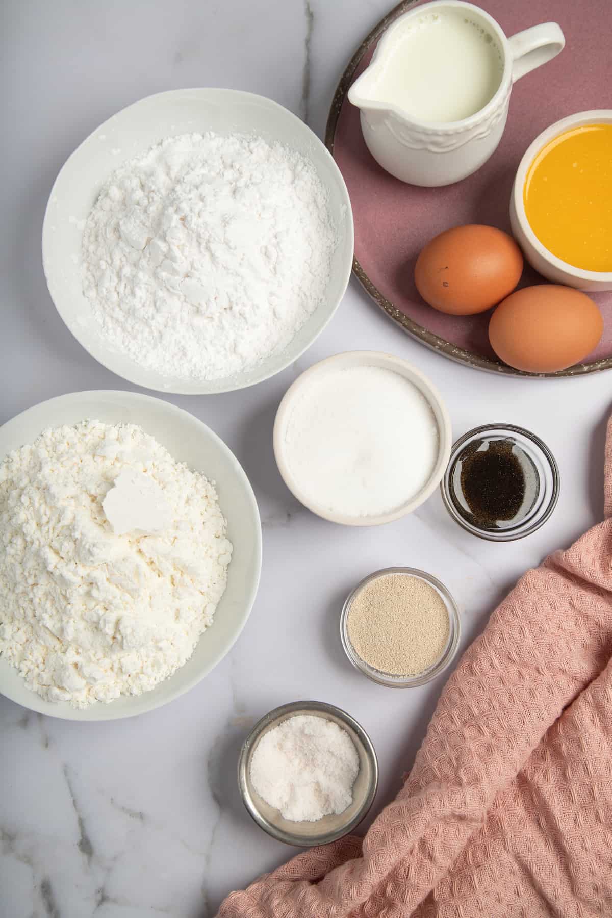 ingredients for gluten free cinnamon rolls