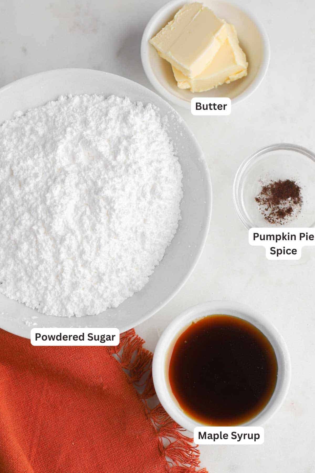 This quick and easy gluten-free pumpkin bread is made for fall baking! It's extra soft and moist, packed with pumpkin flavor and cozy spice. Ingredients for Gluten Free Pumpkin Bread.