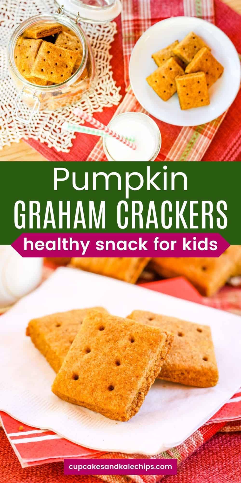 Homemade Pumpkin Graham Crackers Cupcakes & Kale Chips