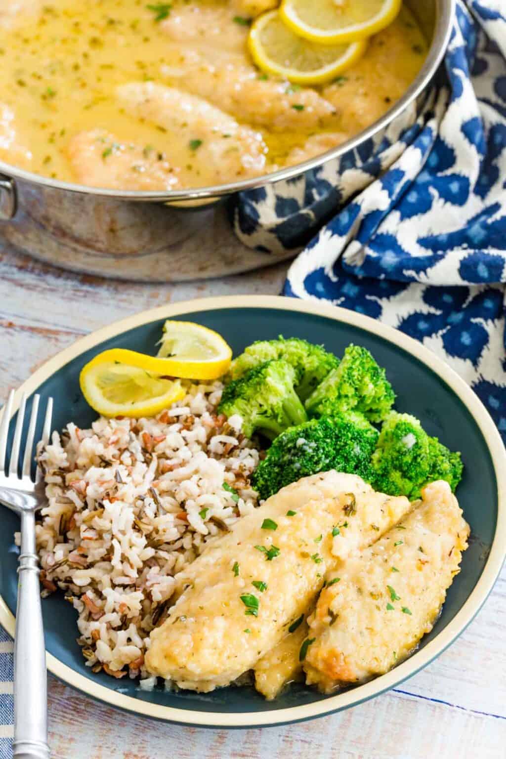 Creamy Skillet Lemon Chicken Recipe Cupcakes & Kale Chips