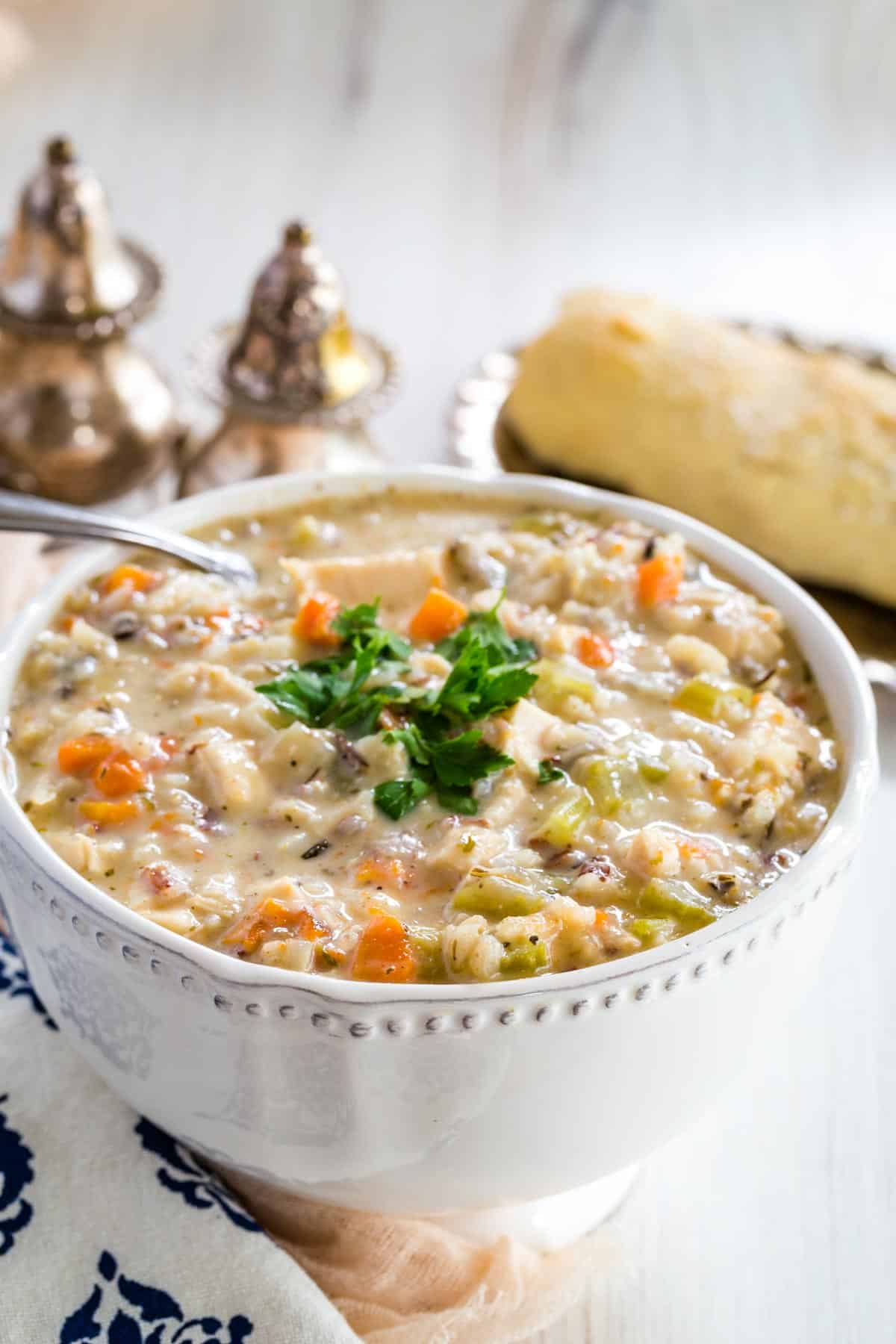 Chicken Wild Rice Soup - Sip and Feast