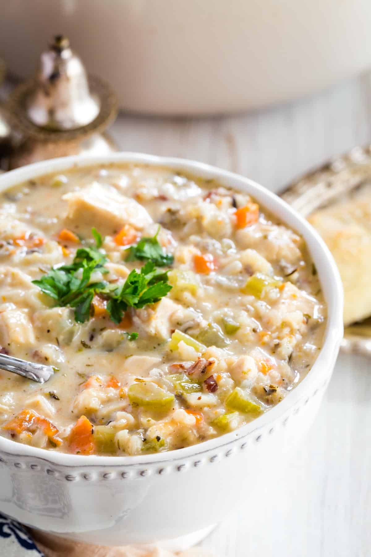 Creamy Chicken Wild Rice Soup | Cupcakes & Kale Chips