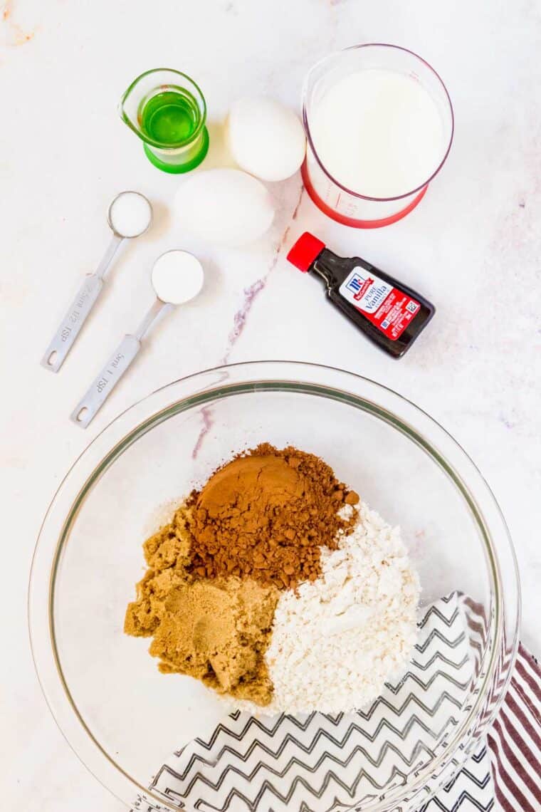 The ingredients for homemade gluten-free donuts.