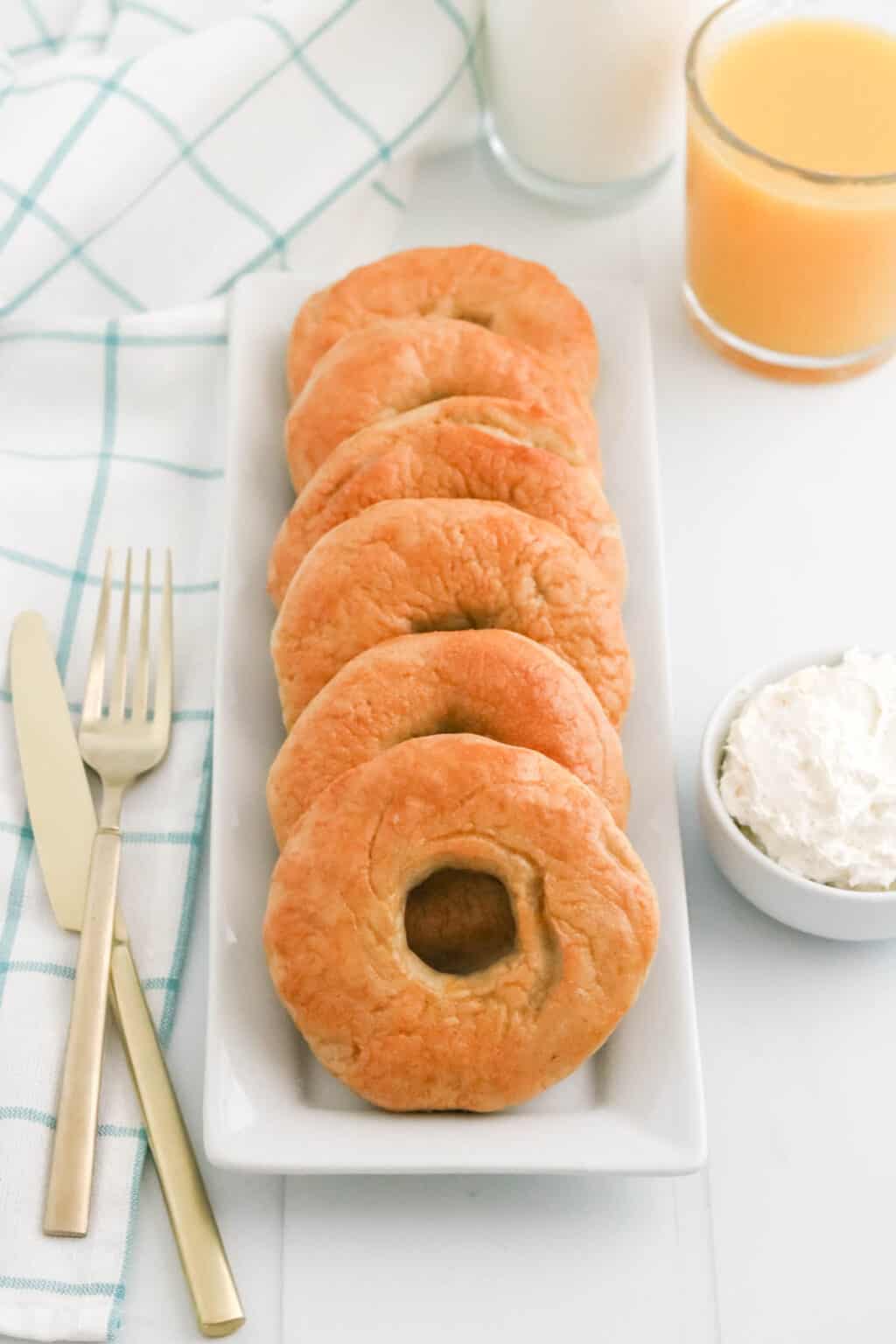 Gluten Free Plain Bagels Cupcakes & Kale Chips