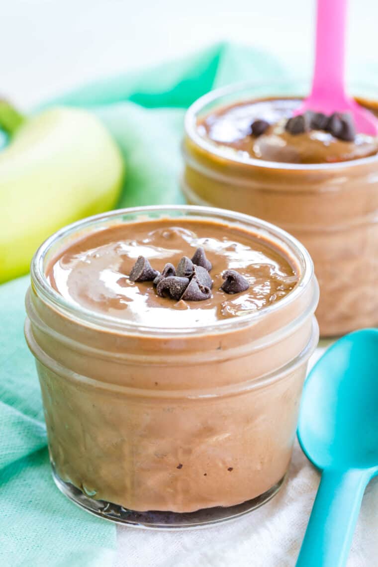 Easy Chocolate Yogurt healthy snack! Cupcakes & Kale Chips