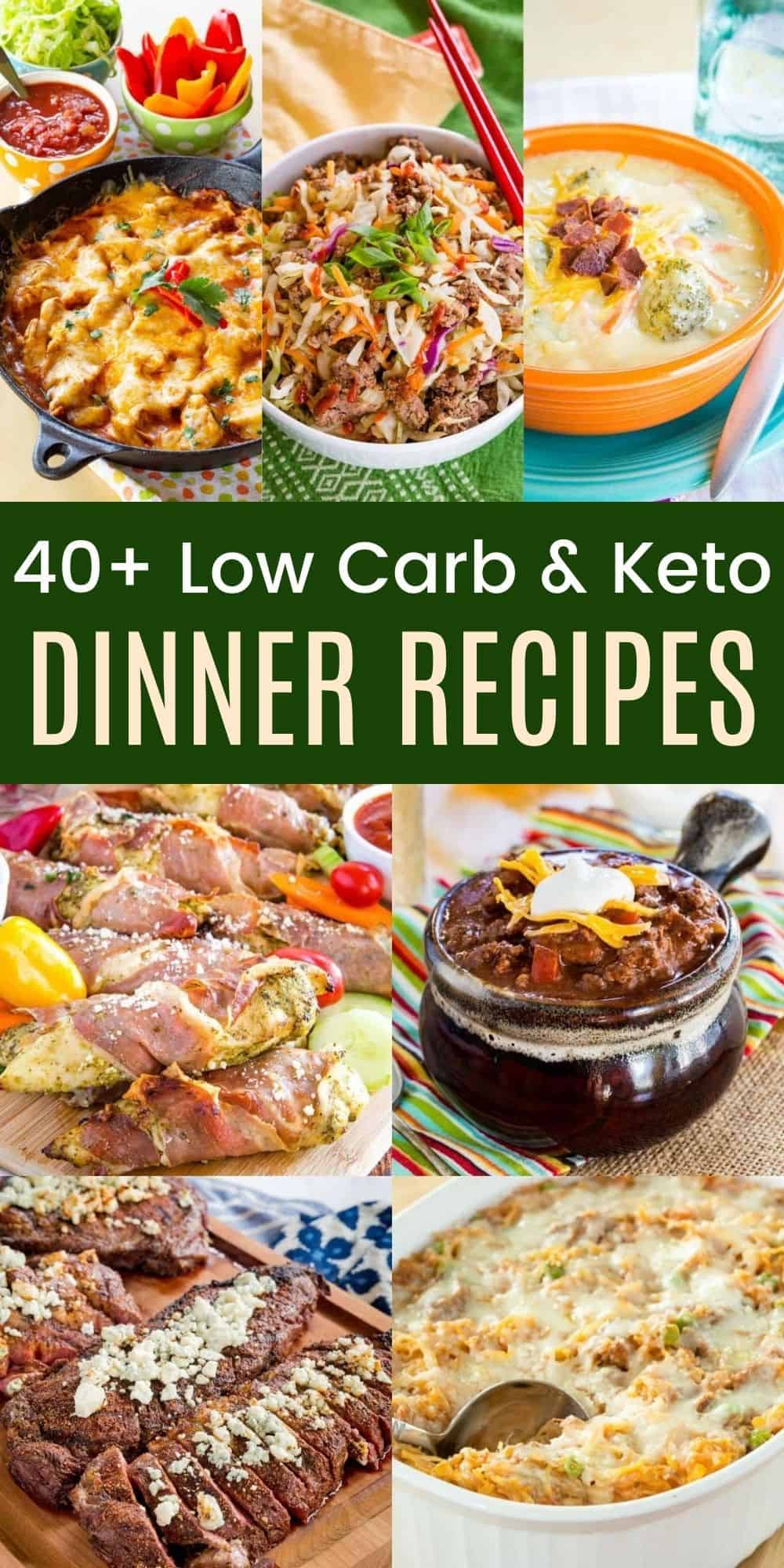 40+ Easy Keto Dinner Ideas - family-friendly low carb recipes!