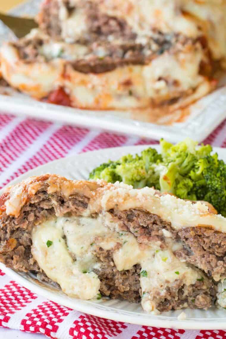 Mozzarella Stuffed Meatloaf | Cupcakes &amp; Kale Chips