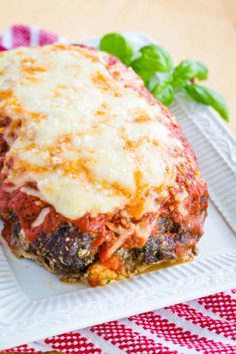 Easy Mozzarella Stuffed Meatloaf Recipe Cupcakes & Kale Chips