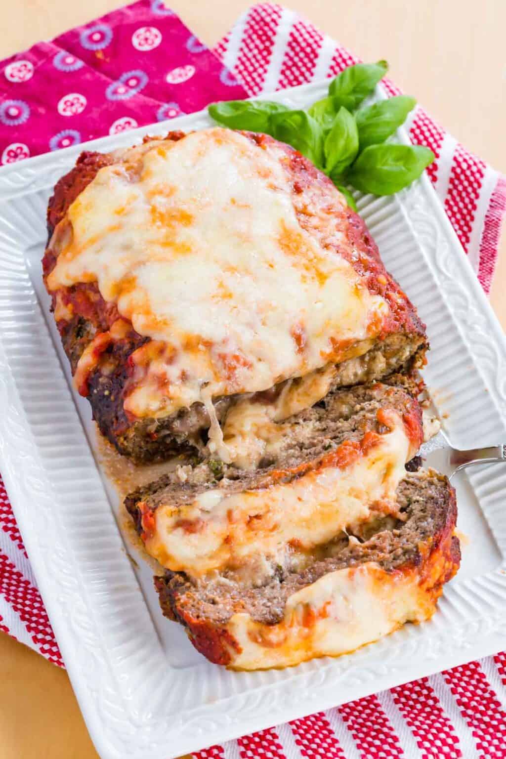 Easy Mozzarella Stuffed Meatloaf Recipe | Cupcakes & Kale Chips
