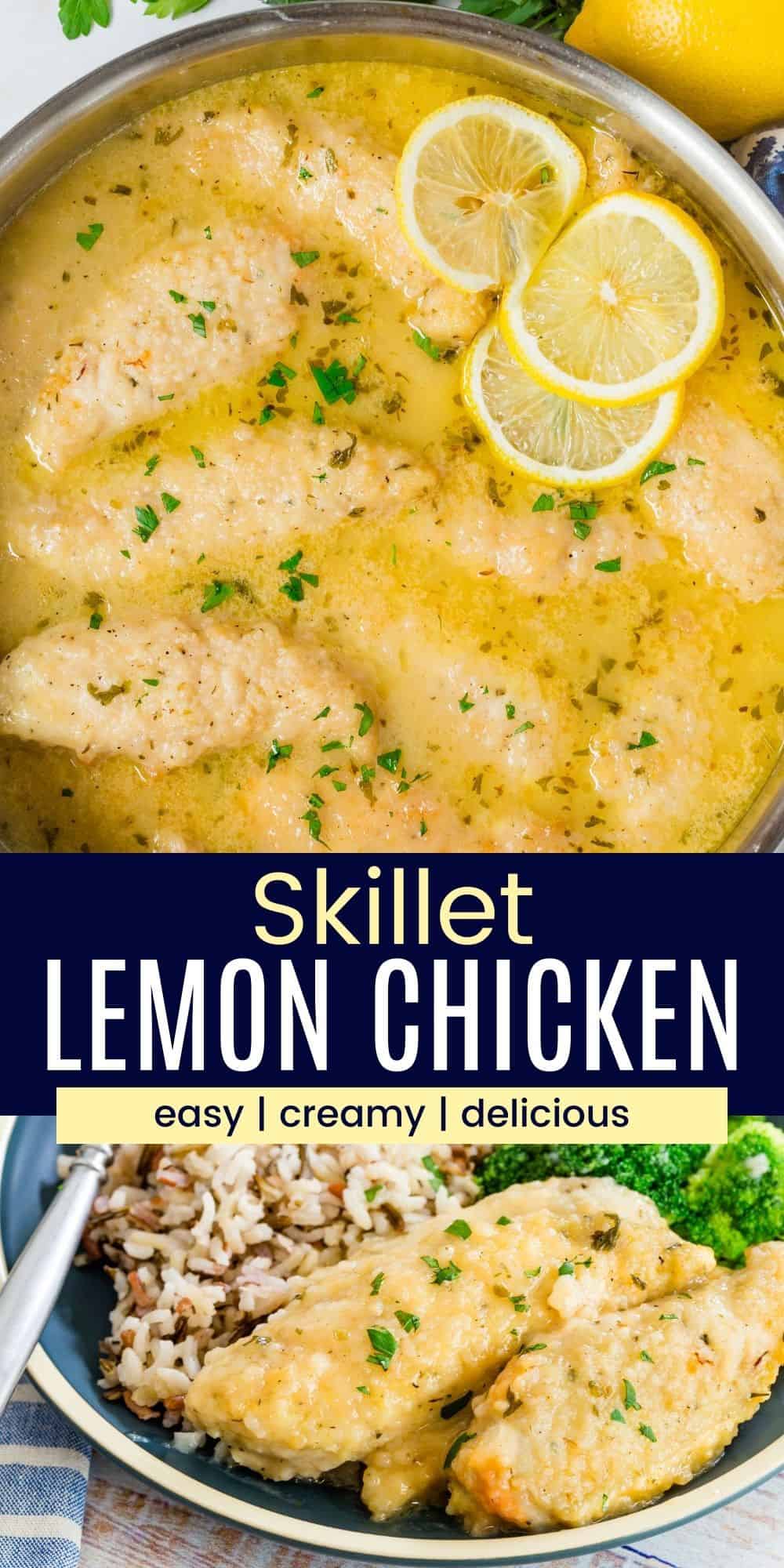 Creamy Skillet Lemon Chicken Recipe | Cupcakes & Kale Chips