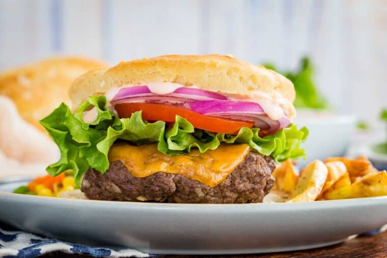 Air Fryer Hamburgers - Juicy Burgers in Minutes! | Cupcakes & Kale Chips