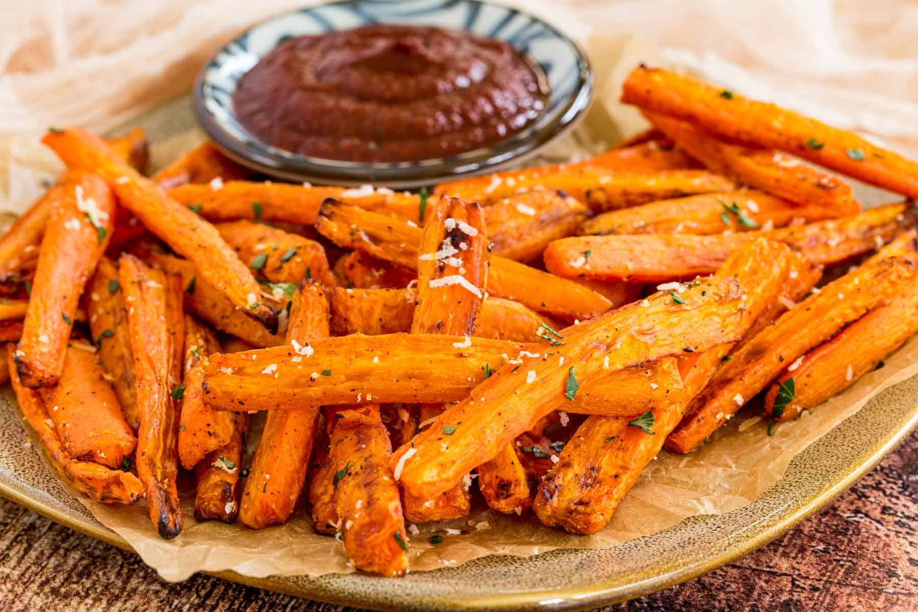 Air Fryer Roasted Carrots - Quick and Easy Veggie Side Dish!