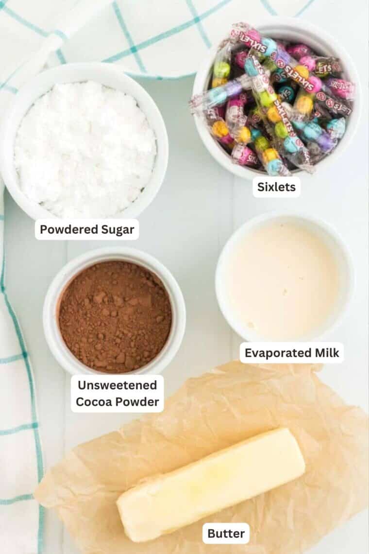 Ingredients for Gluten Free Chocolate Waffle Cookies.