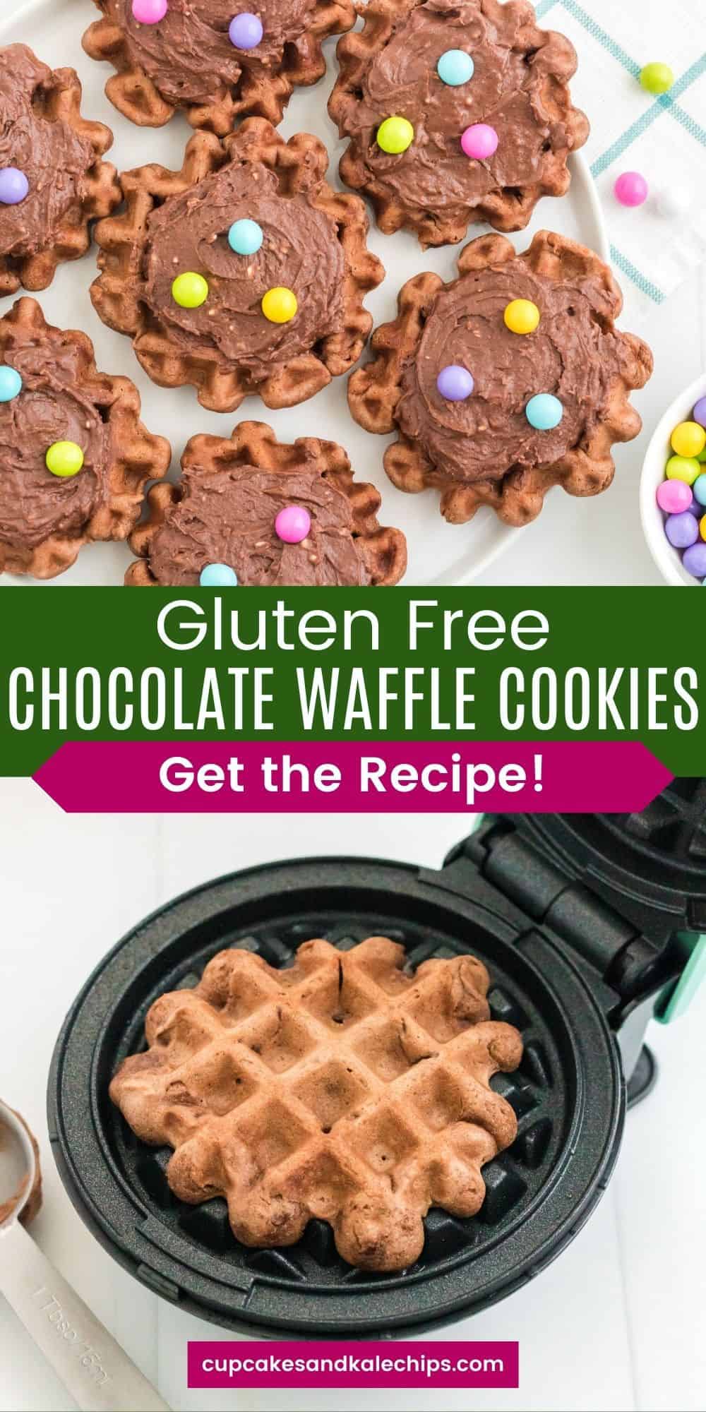Gluten Free Chocolate Waffle Cookies Cupcakes & Kale Chips