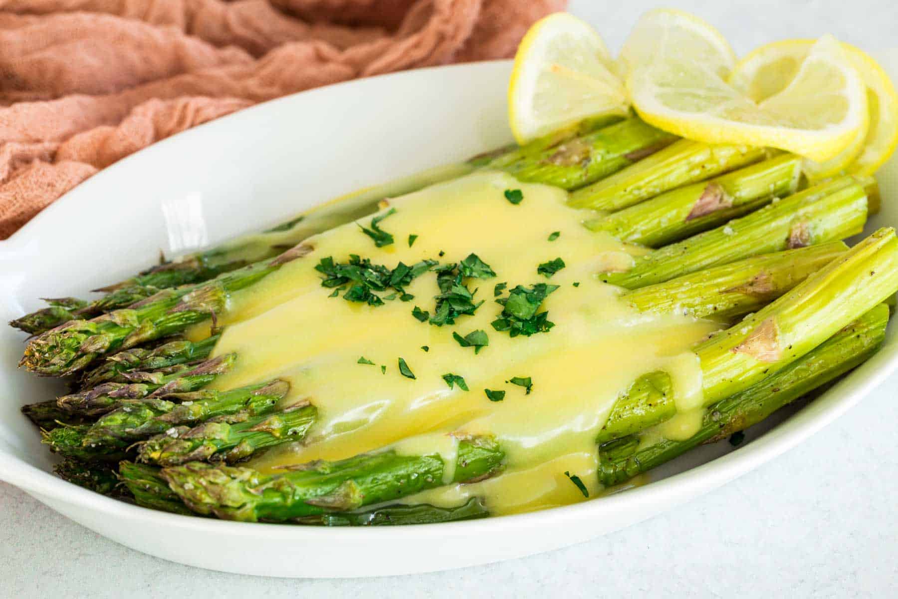 Roasted Asparagus with Hollandaise Sauce Cupcakes & Kale Chips