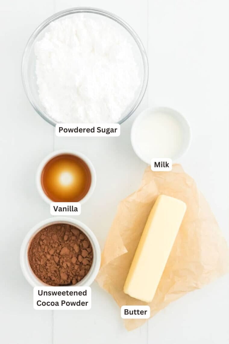 Ingredients for Rocky Road Brownies.