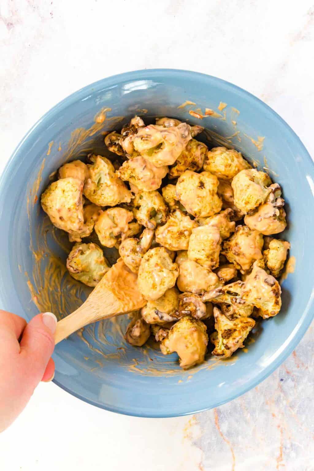 Bang Bang Cauliflower baked or air fryer! Cupcakes & Kale Chips