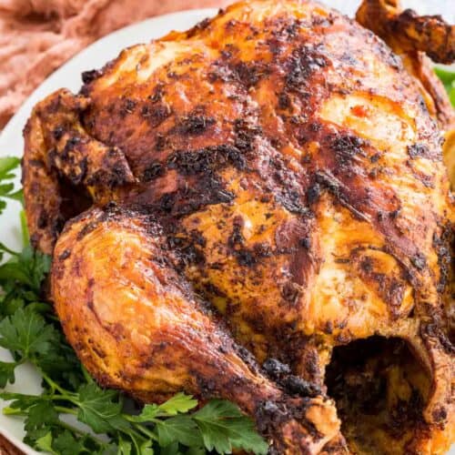 Homemade Rotisserie Chicken in the Air Fryer • GrownUp Dish