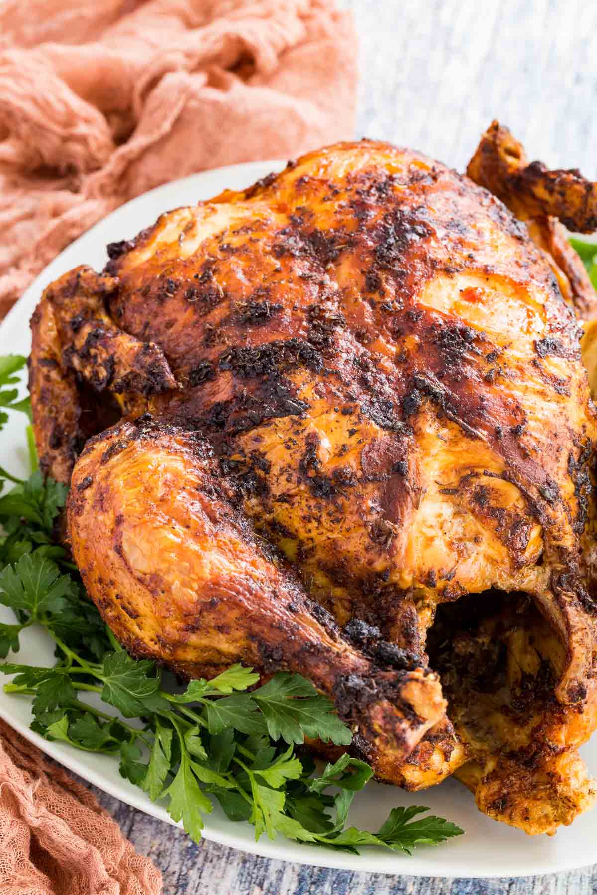 Rotisserie a Whole Chicken on the Cosori Air Fryer Oven 